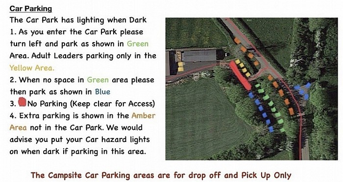 Campsite Car Park Information