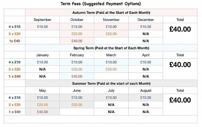 Term Fees Payments